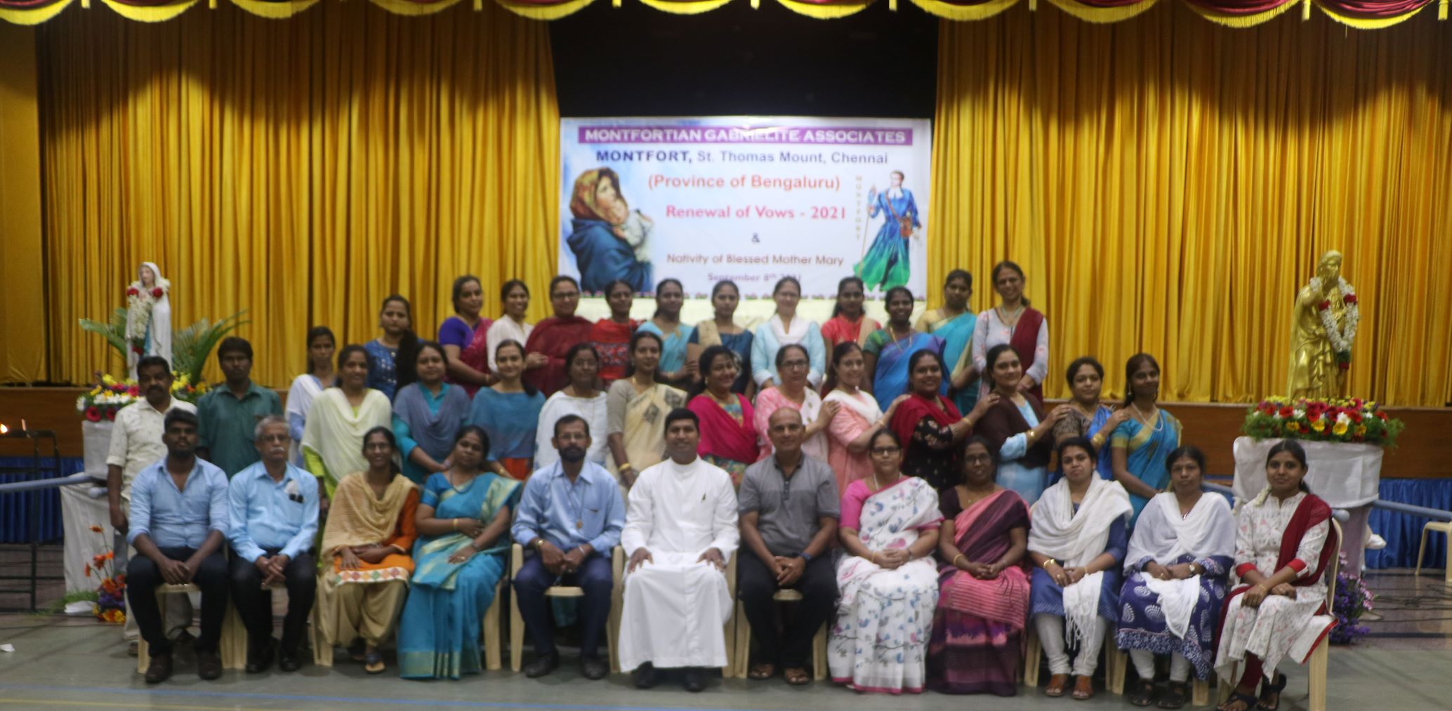 MGA BANGALORE – T-THOMAS MOUNT CHENNAI  ET MGA – 40 membres ont renouvelé leurs Consacration