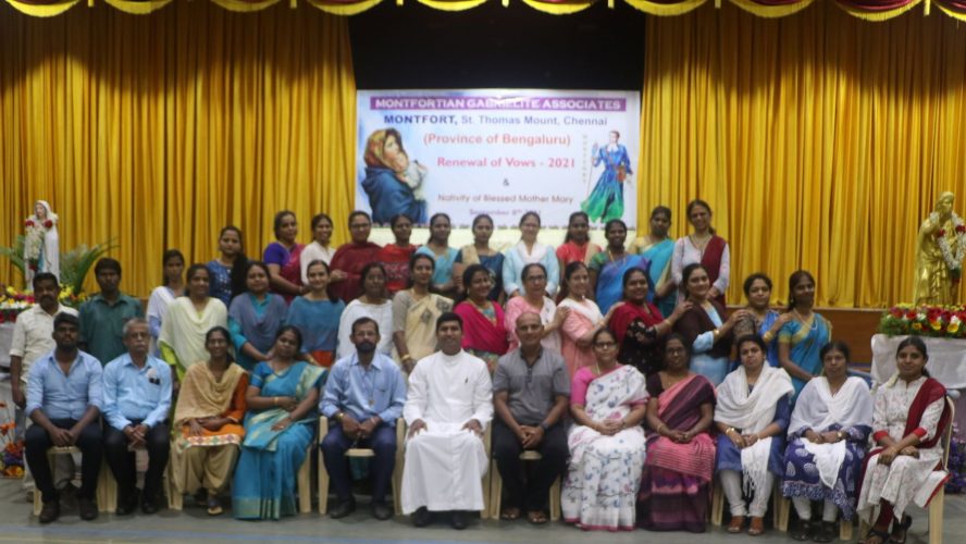 MGA – Province of Bengaluru – ST THOMAS MOUNT CHENNAI – 40 members renewed their Consacration